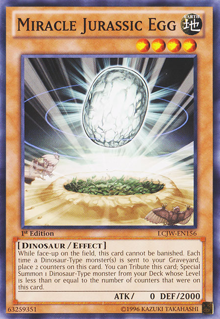 Miracle Jurassic Egg [LCJW-EN156] Common | Jomio and Rueliete's Cards and Comics