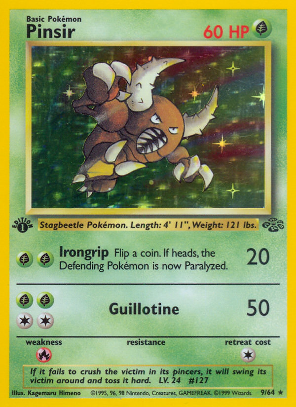 Pinsir (9/64) [Jungle 1st Edition] | Jomio and Rueliete's Cards and Comics
