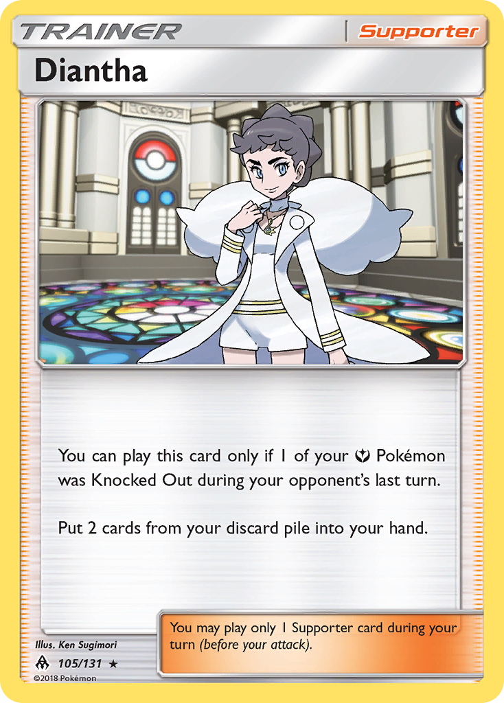 Diantha (105/131) [Sun & Moon: Forbidden Light] | Jomio and Rueliete's Cards and Comics