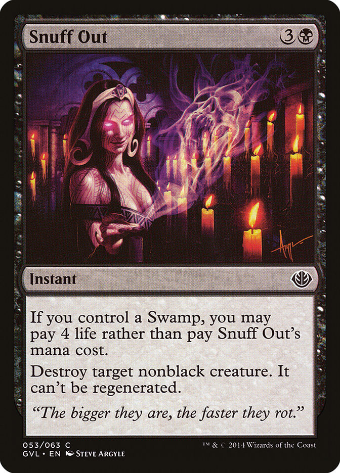 Snuff Out (Garruk vs. Liliana) [Duel Decks Anthology] | Jomio and Rueliete's Cards and Comics