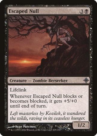 Escaped Null [Rise of the Eldrazi] | Jomio and Rueliete's Cards and Comics