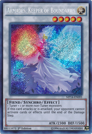 Armades, Keeper of Boundaries [MP14-EN095] Secret Rare | Jomio and Rueliete's Cards and Comics