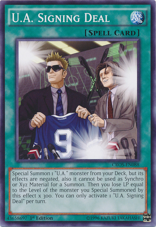 U.A. Signing Deal [CROS-EN088] Common | Jomio and Rueliete's Cards and Comics