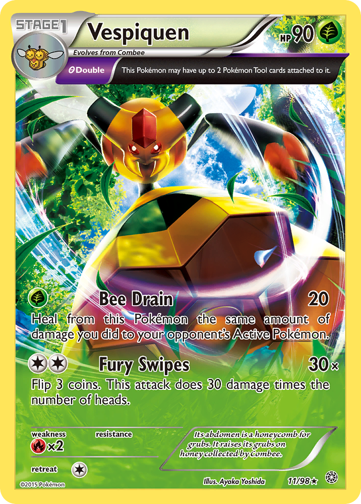Vespiquen (11/98) [XY: Ancient Origins] | Jomio and Rueliete's Cards and Comics