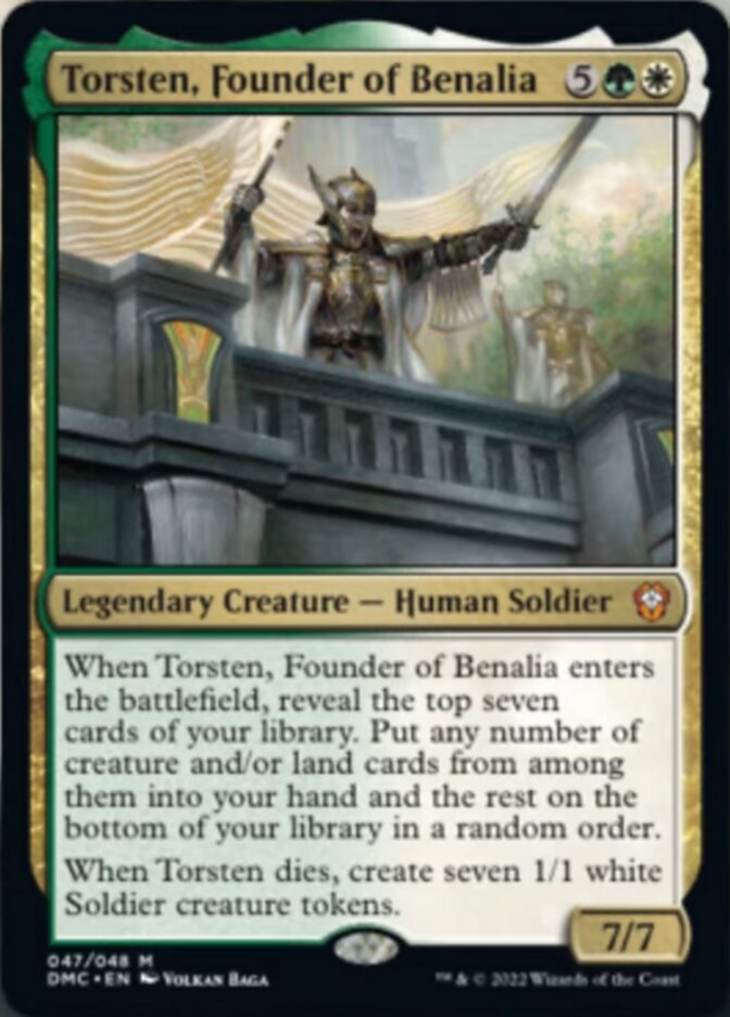 Torsten, Founder of Benalia [Dominaria United Commander] | Jomio and Rueliete's Cards and Comics