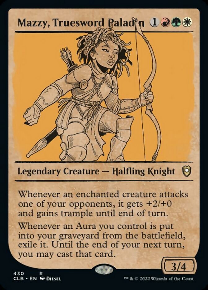 Mazzy, Truesword Paladin (Showcase) [Commander Legends: Battle for Baldur's Gate] | Jomio and Rueliete's Cards and Comics