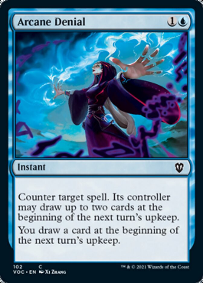 Arcane Denial [Innistrad: Crimson Vow Commander] | Jomio and Rueliete's Cards and Comics