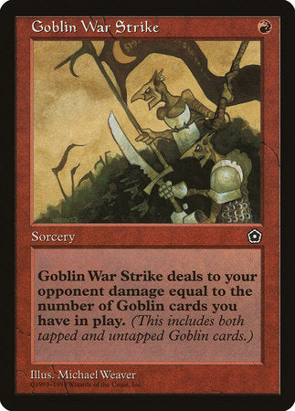 Goblin War Strike [Portal Second Age] | Jomio and Rueliete's Cards and Comics