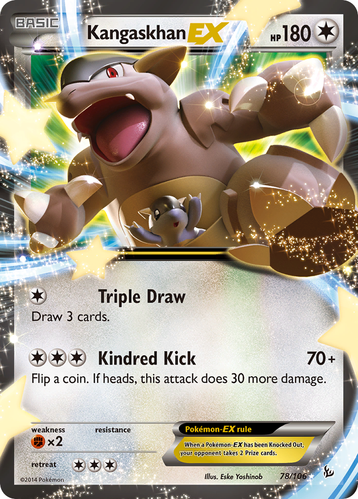 Kangaskhan EX (78/106) [XY: Flashfire] | Jomio and Rueliete's Cards and Comics