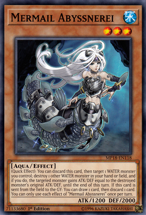 Mermail Abyssnerei [MP18-EN118] Common | Jomio and Rueliete's Cards and Comics