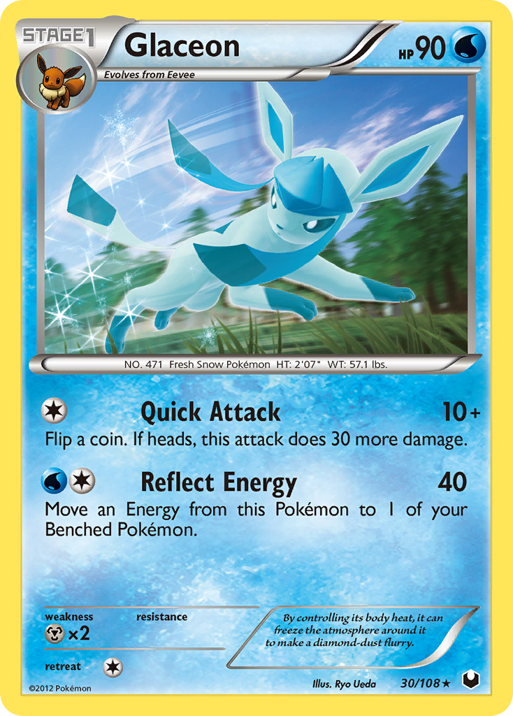 Glaceon (30/108) [Black & White: Dark Explorers] | Jomio and Rueliete's Cards and Comics