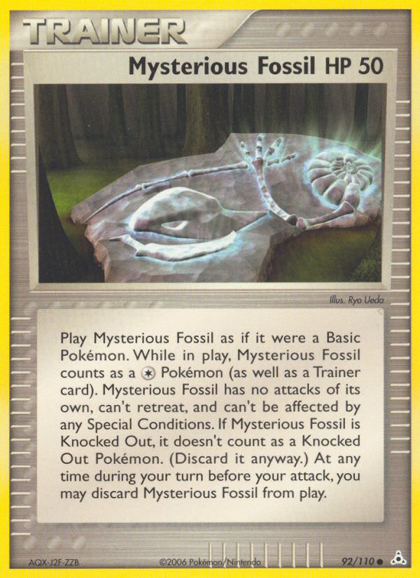 Mysterious Fossil (92/110) [EX: Holon Phantoms] | Jomio and Rueliete's Cards and Comics