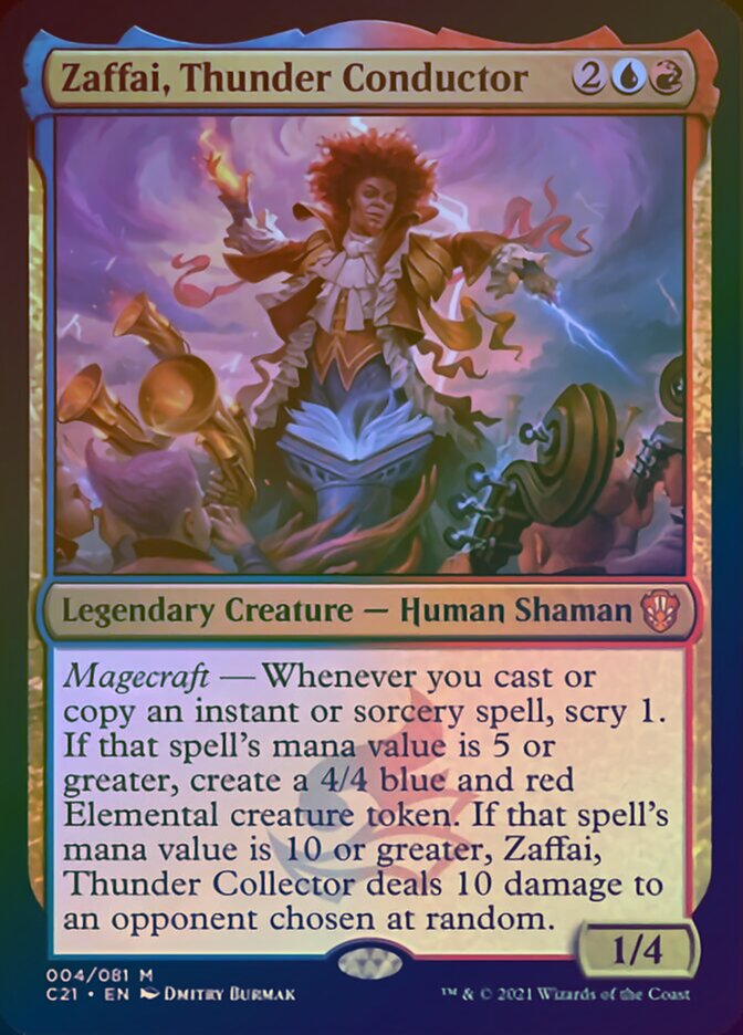 Zaffai, Thunder Conductor (Display Commander) [Commander 2021] | Jomio and Rueliete's Cards and Comics