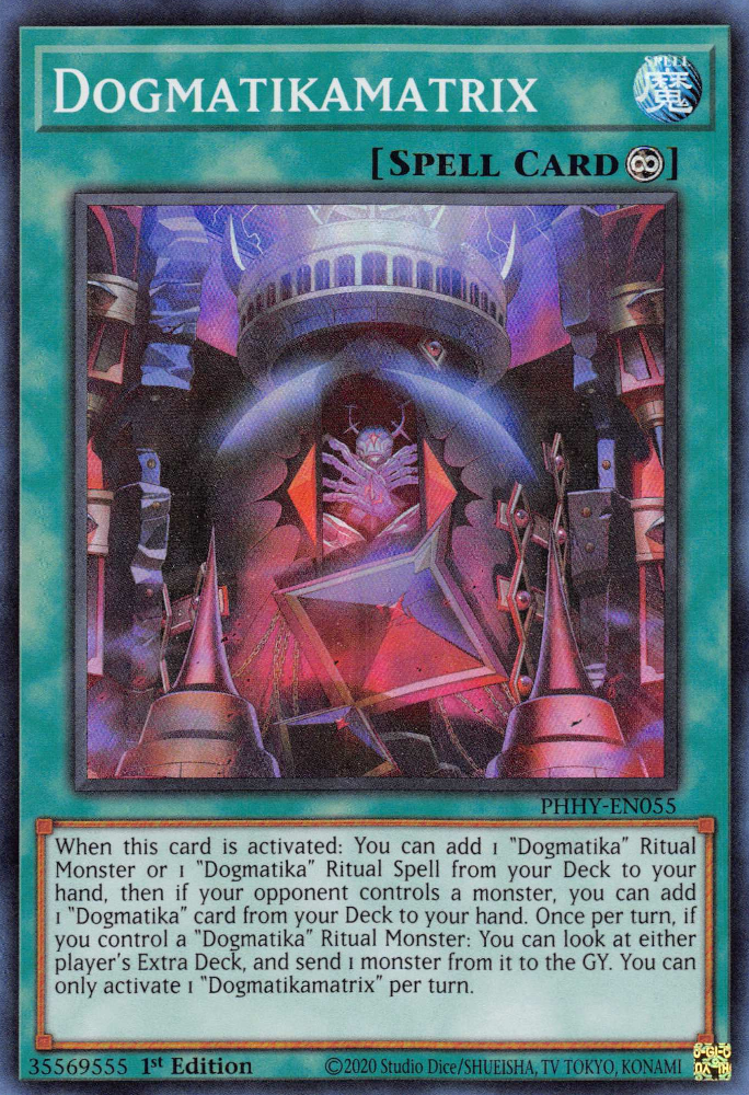 Dogmatikamatrix [PHHY-EN055] Super Rare | Jomio and Rueliete's Cards and Comics