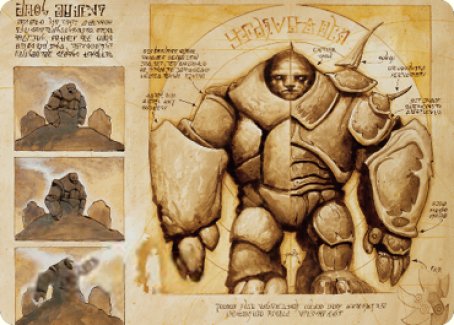 Precursor Golem Art Card [The Brothers' War Art Series] | Jomio and Rueliete's Cards and Comics