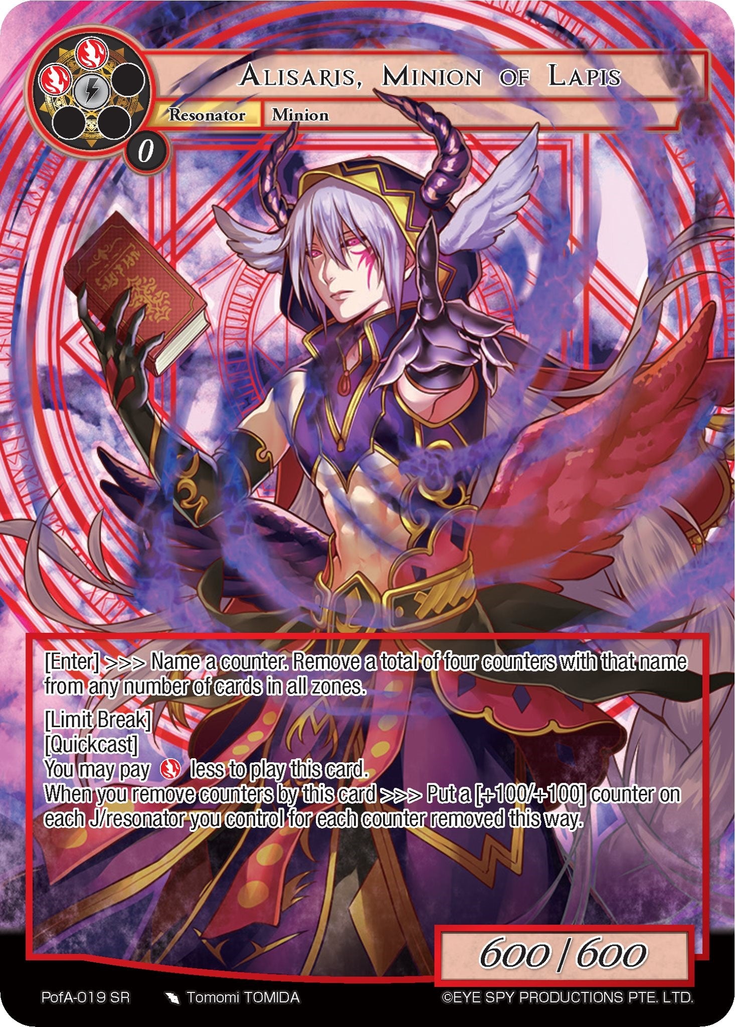 Alisaris, Minion of Lapis (Full Art) (PofA-019) [Alice Origin IV: Prologue of Attoractia] | Jomio and Rueliete's Cards and Comics