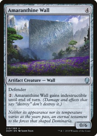 Amaranthine Wall [Dominaria] | Jomio and Rueliete's Cards and Comics