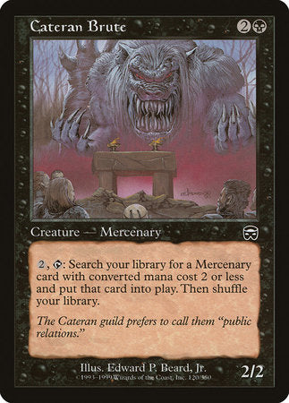 Cateran Brute [Mercadian Masques] | Jomio and Rueliete's Cards and Comics