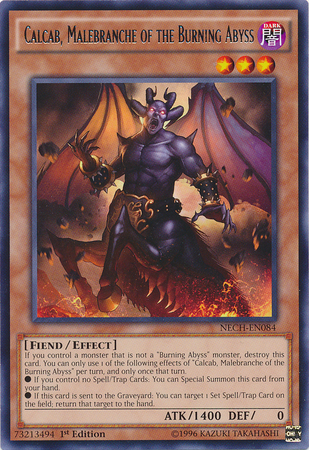 Calcab, Malebranche of the Burning Abyss [NECH-EN084] Rare | Jomio and Rueliete's Cards and Comics