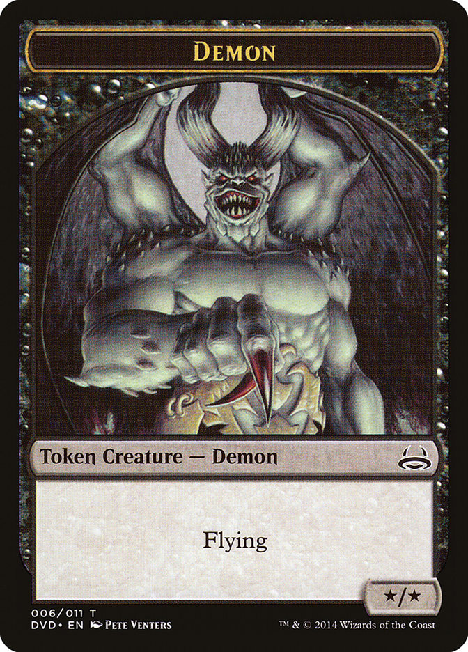 Demon Token (Divine vs. Demonic) [Duel Decks Anthology Tokens] | Jomio and Rueliete's Cards and Comics