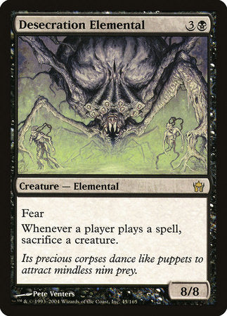 Desecration Elemental [Fifth Dawn] | Jomio and Rueliete's Cards and Comics