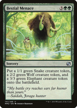 Bestial Menace [Modern Masters 2015] | Jomio and Rueliete's Cards and Comics