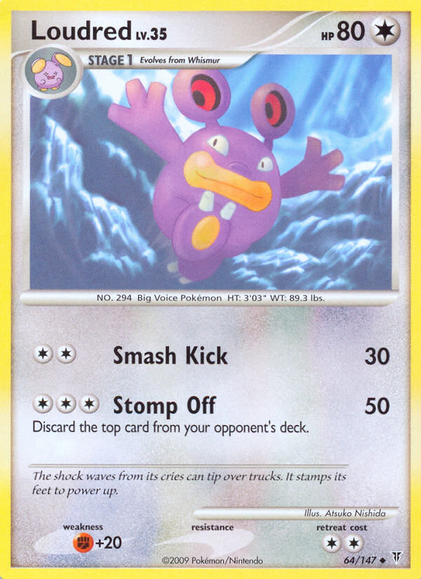 Loudred (64/147) [Platinum: Supreme Victors] | Jomio and Rueliete's Cards and Comics