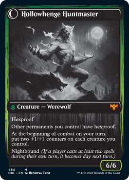 Avabruck Caretaker // Hollowhenge Huntmaster [Innistrad: Double Feature] | Jomio and Rueliete's Cards and Comics