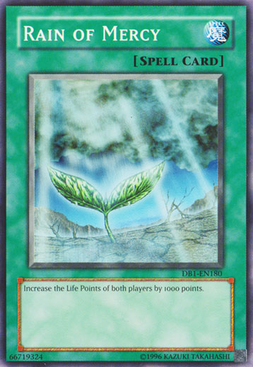 Rain of Mercy [DB1-EN180] Common | Jomio and Rueliete's Cards and Comics