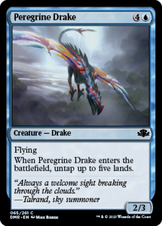 Peregrine Drake [Dominaria Remastered] | Jomio and Rueliete's Cards and Comics