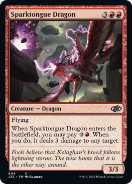 Sparktongue Dragon [Jumpstart 2022] | Jomio and Rueliete's Cards and Comics