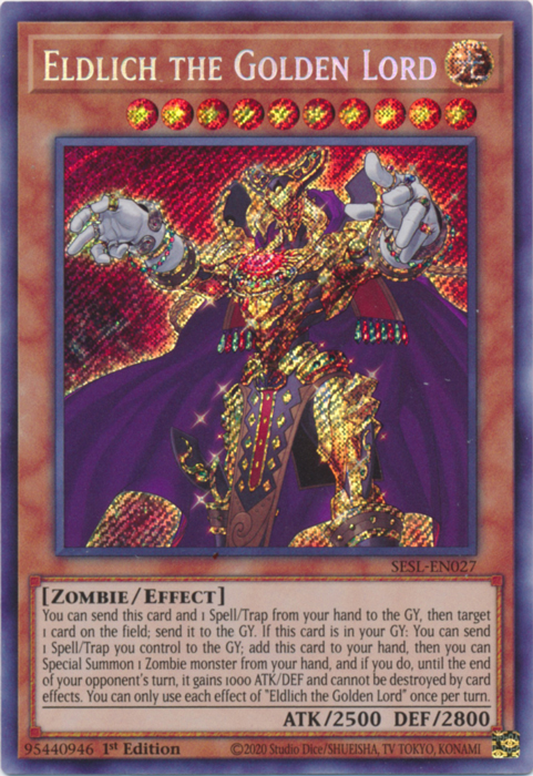 Eldlich the Golden Lord [SESL-EN027] Secret Rare | Jomio and Rueliete's Cards and Comics