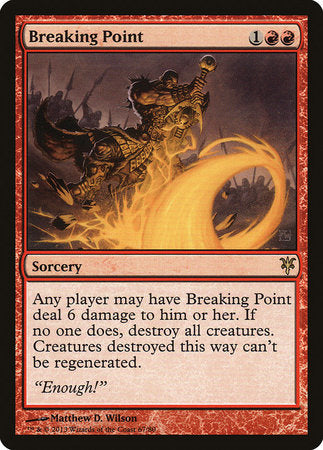 Breaking Point [Duel Decks: Sorin vs. Tibalt] | Jomio and Rueliete's Cards and Comics
