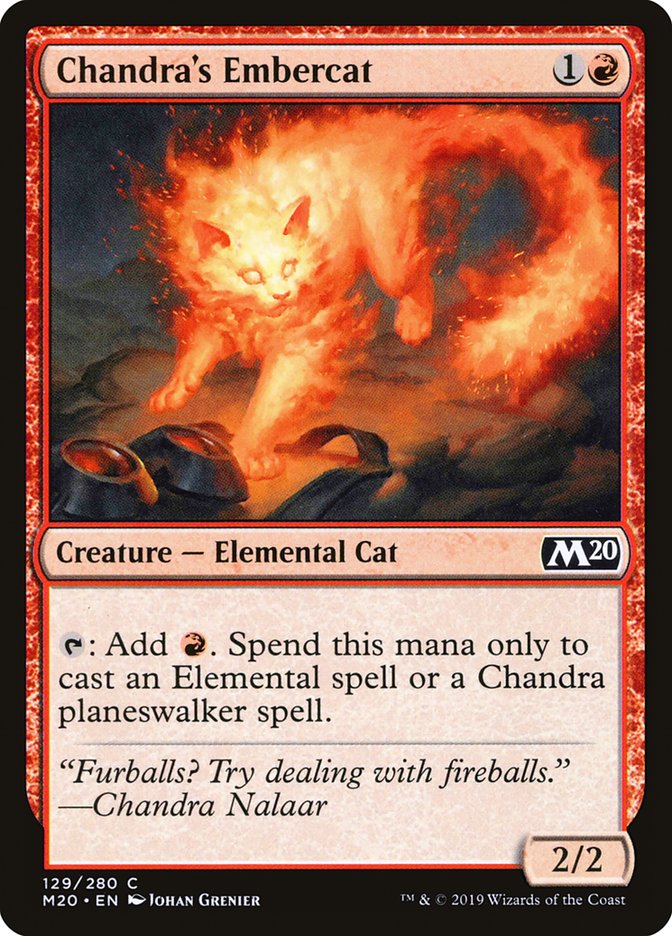 Chandra's Embercat [Core Set 2020] | Jomio and Rueliete's Cards and Comics