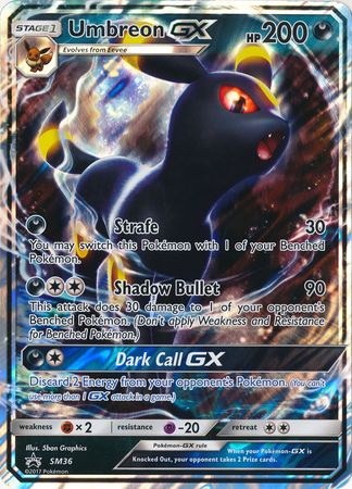 Umbreon GX (SM36) (Jumbo Card) [Sun & Moon: Black Star Promos] | Jomio and Rueliete's Cards and Comics
