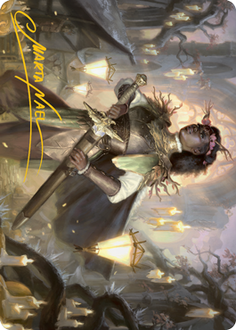 Sungold Sentinel Art Card (Gold-Stamped Signature) [Innistrad: Midnight Hunt Art Series] | Jomio and Rueliete's Cards and Comics