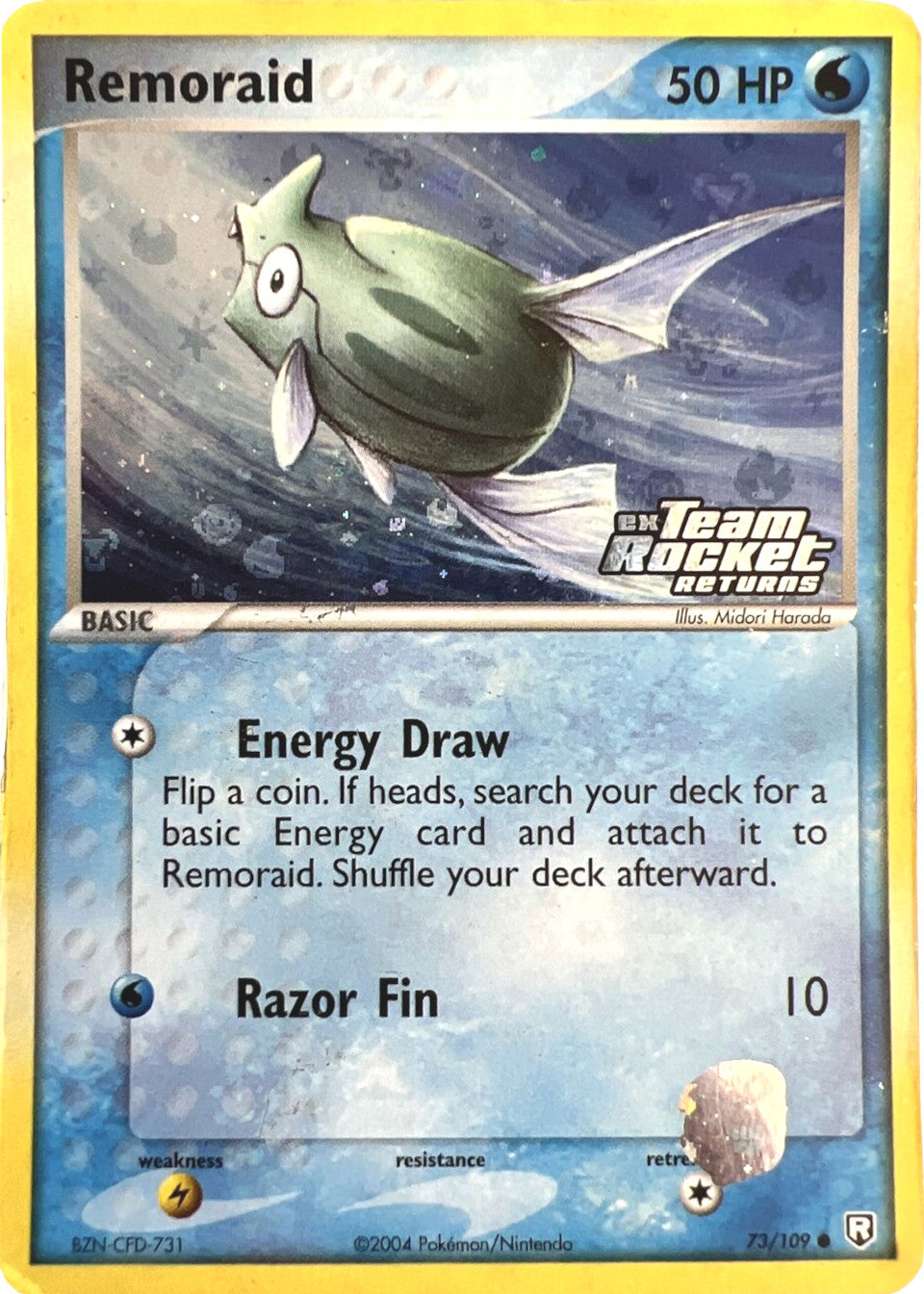 Remoraid (73/109) (Stamped) [EX: Team Rocket Returns] | Jomio and Rueliete's Cards and Comics