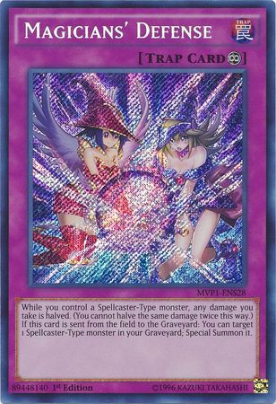 Magicians' Defense [MVP1-ENS28] Secret Rare | Jomio and Rueliete's Cards and Comics