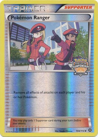 Pokemon Ranger (104/114) (Championship Promo) [XY: Steam Siege] | Jomio and Rueliete's Cards and Comics