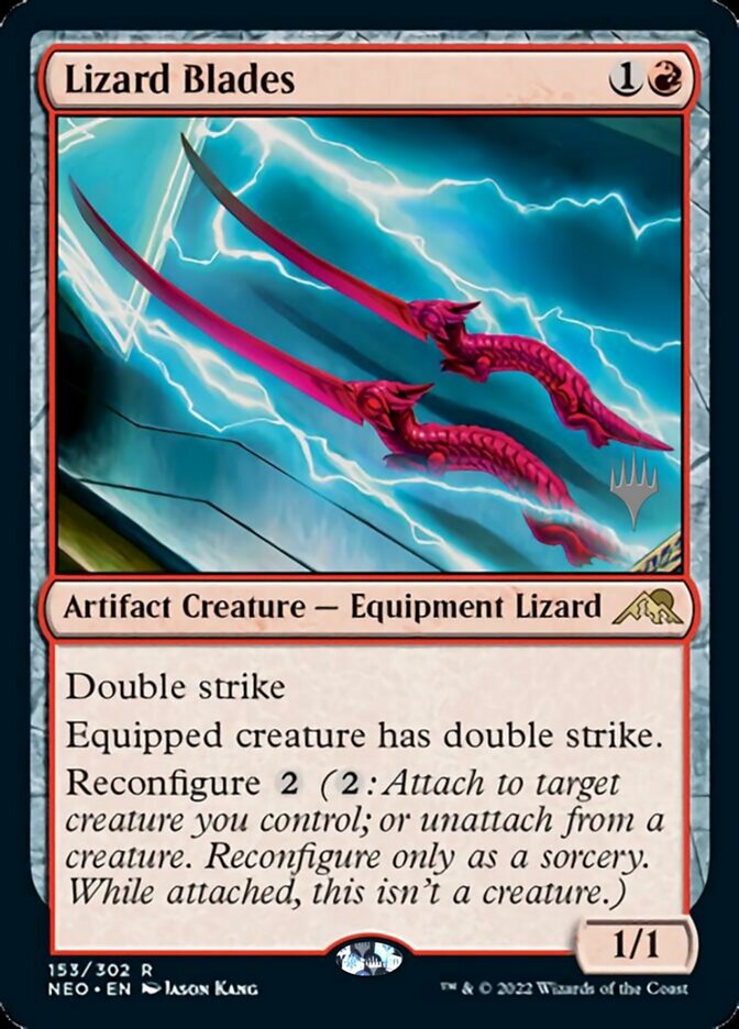 Lizard Blades (Promo Pack) [Kamigawa: Neon Dynasty Promos] | Jomio and Rueliete's Cards and Comics