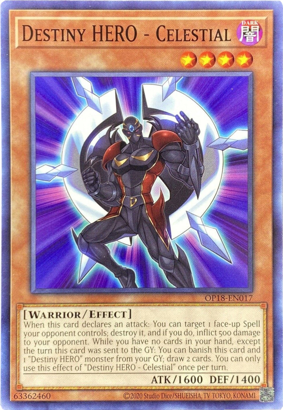 Destiny HERO - Celestial [OP18-EN017] Common | Jomio and Rueliete's Cards and Comics
