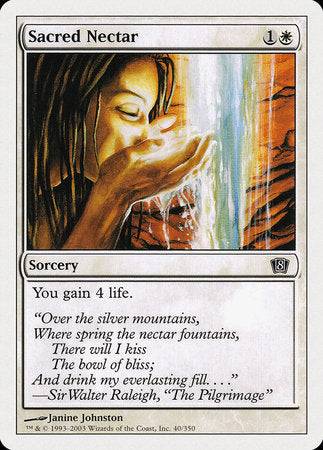 Sacred Nectar [Eighth Edition] | Jomio and Rueliete's Cards and Comics
