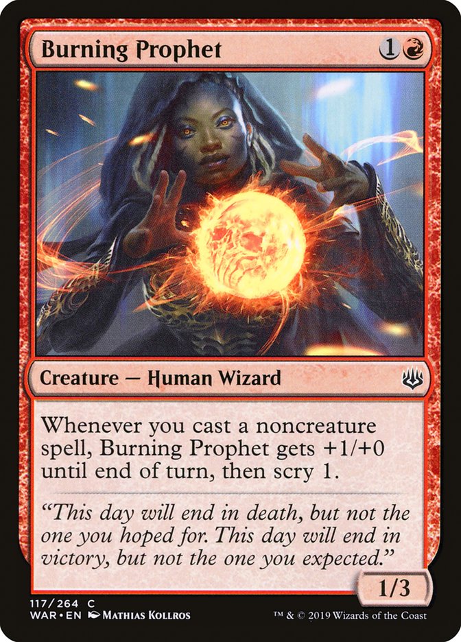 Burning Prophet [War of the Spark] | Jomio and Rueliete's Cards and Comics