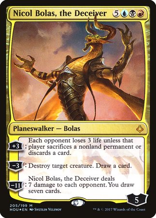 Nicol Bolas, the Deceiver [Hour of Devastation] | Jomio and Rueliete's Cards and Comics