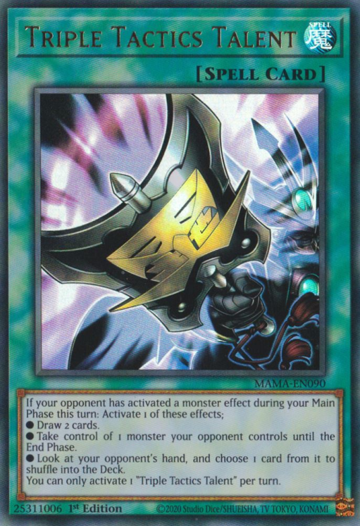 Triple Tactics Talent [MAMA-EN090] Ultra Rare | Jomio and Rueliete's Cards and Comics