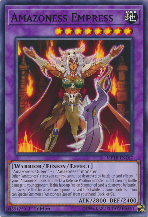 Amazoness Empress [MP18-EN167] Common | Jomio and Rueliete's Cards and Comics