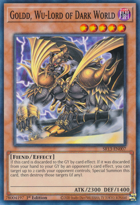 Goldd, Wu-Lord of Dark World [SR13-EN007] Common | Jomio and Rueliete's Cards and Comics
