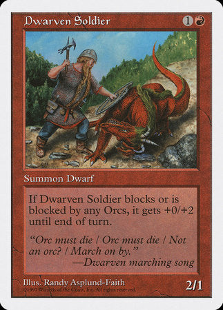 Dwarven Soldier [Fifth Edition] | Jomio and Rueliete's Cards and Comics