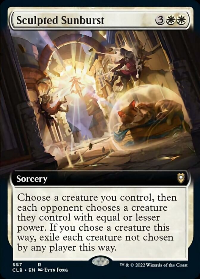 Sculpted Sunburst (Extended Art) [Commander Legends: Battle for Baldur's Gate] | Jomio and Rueliete's Cards and Comics