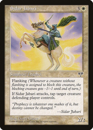 Sidar Jabari [Mirage] | Jomio and Rueliete's Cards and Comics